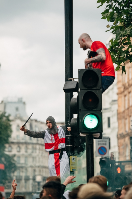 England Football Fans in London before the final Euro 2020 - Photo 4413