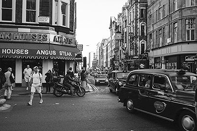 Wardour Street from Shaftesbury Avenue W1 London