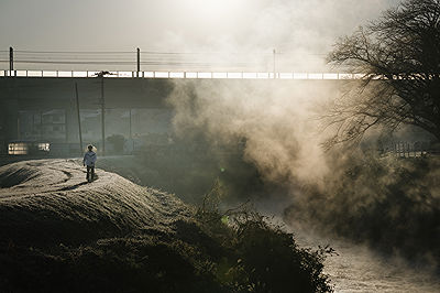 Steam Fog on the River